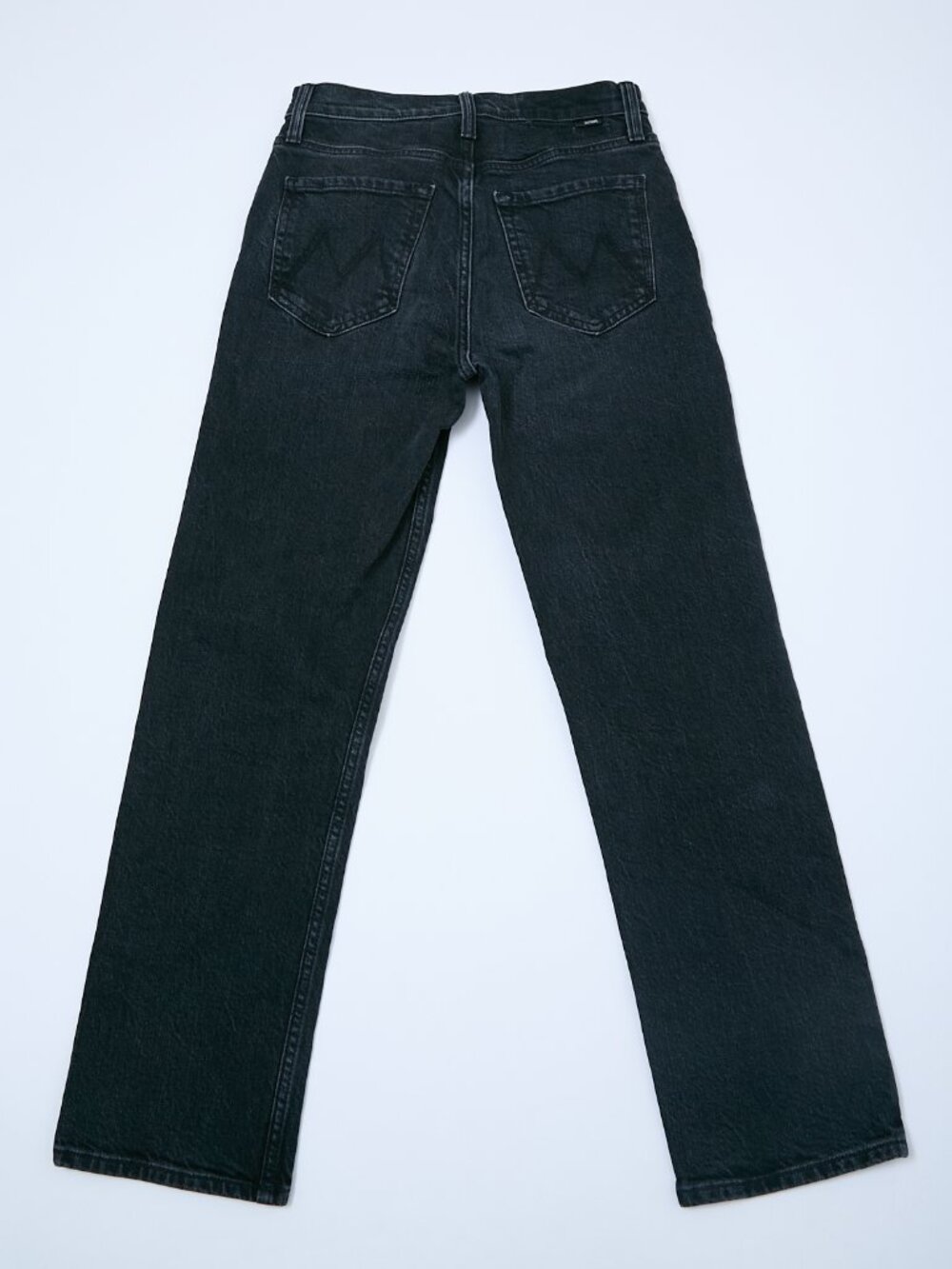 MOTHER SUPERIOR Tomcat Lies Lies Lies Black Denim High Rise Straight Leg Jeans - Picture 3 of 16